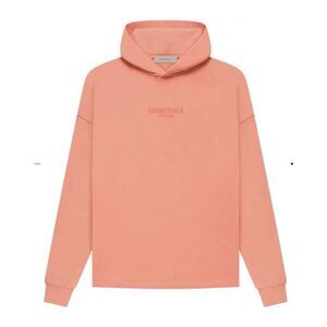 Fear Of God Essentials Relaxed Hoodie - Size Large - Coral